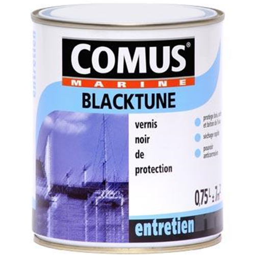Comus - BLACKTUNE 5L - Vernis de protection noir bitumeux à base de brai de pétrole - COMUS MARINE - Peinture extérieure
