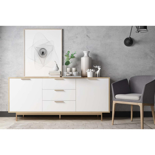 Concept Usine - FYN - Buffet scandinave blanc et bois Concept Usine   - Salon, salle à manger