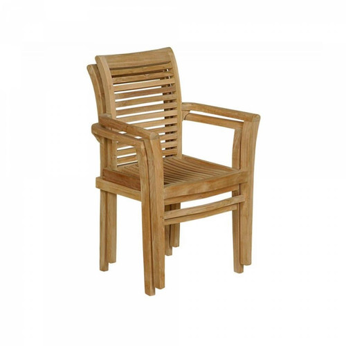 Concept Usine - Kursi - Lot de 2 chaises teck empilables Concept Usine   - Chaises de jardin Concept Usine