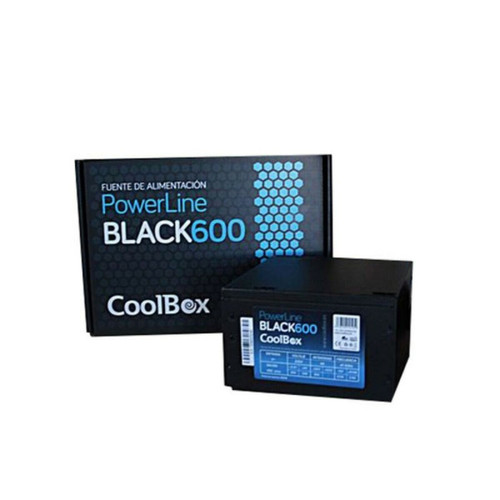 Coolbox Bloc d'Alimentation CoolBox COO-FAPW600-BK 600 W ATX Noir Bleu DDR3 SDRAM