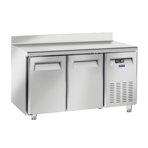COOLHEAD - Table Réfrigérée Positive Profondeur 800 - 2 Portes avec Dosseret - Cool Head COOLHEAD  - Refrigerateur largeur 70