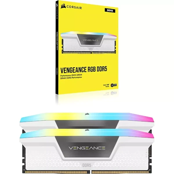 Corsair Vengeance RGB DDR5 32 Go (2 x 16 Go) 6000 MHz CL36 - Blanc