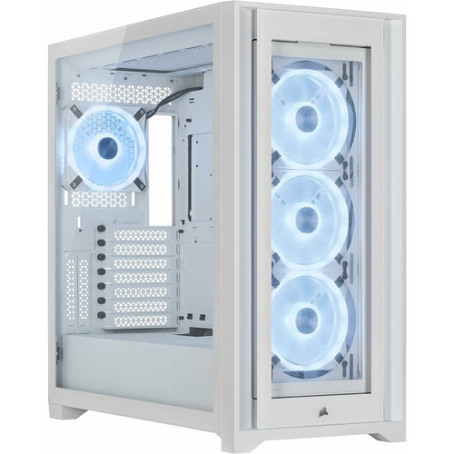 Boitier PC Corsair iCUE 5000X RGB QL Edition (Blanc)