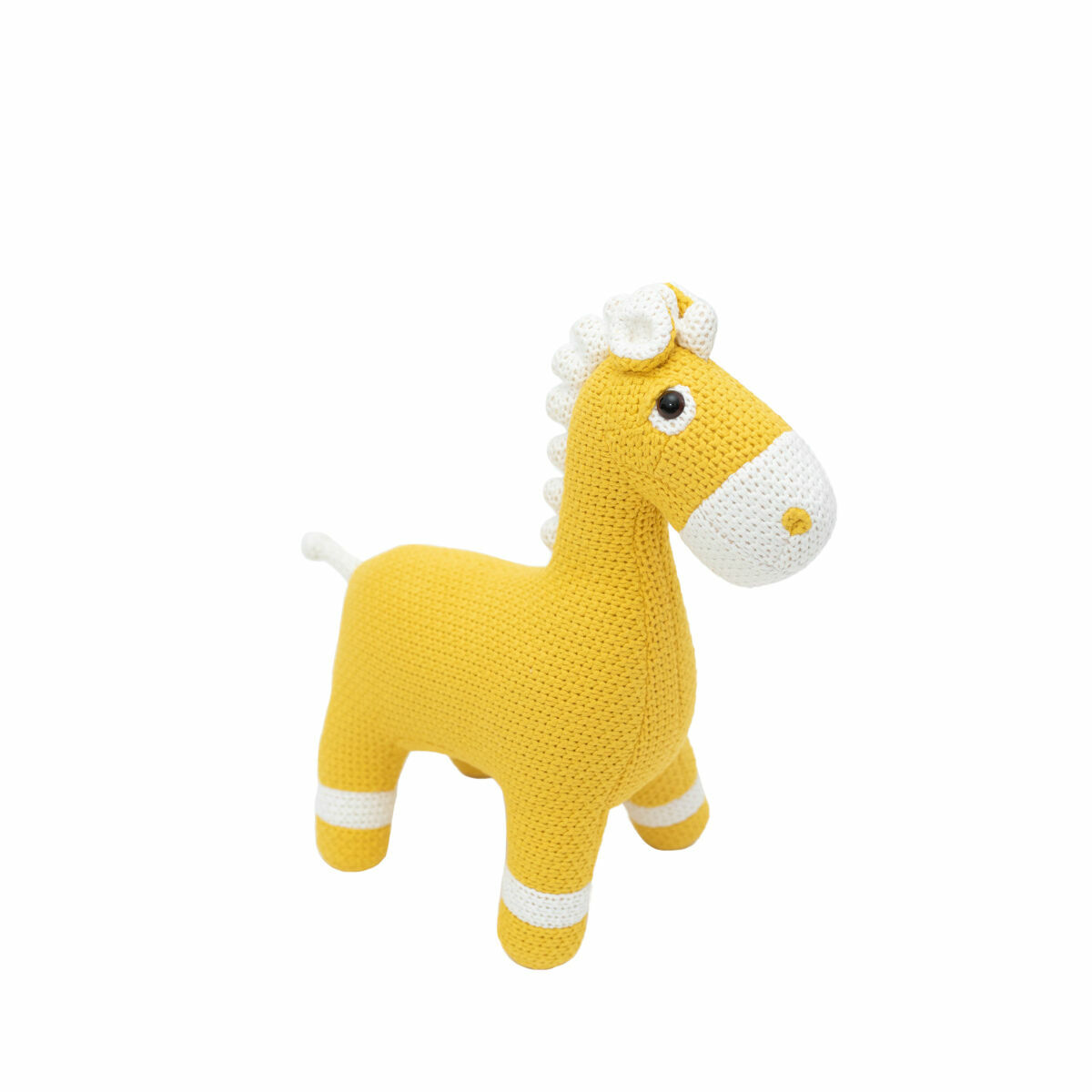 crochetts jouet peluche crochetts amigurumis mini jaune cheval 38 x 42 x 18 cm