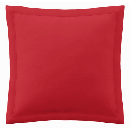 3S. x Tertio (Nos Unis) - Taie d'oreiller coton TERTIO® - Rouge Carmin - Linge de lit