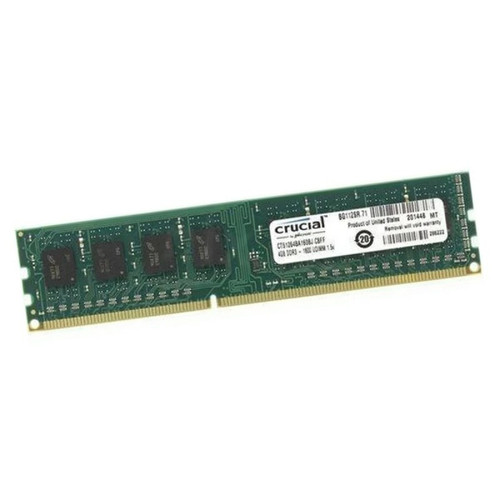 Crucial - 4Go RAM Crucial CT51264BA160BJ.C8FED DDR3 DIMM PC3-12800U 1600Mhz 1.5v CL11 Crucial - Composants Seconde vie