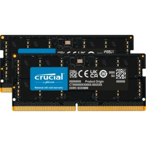 Crucial - CRUCIAL SODIMM 64G (2x32G) DDR5-4800 *CT2K32G48C40S5 - RAM PC Crucial