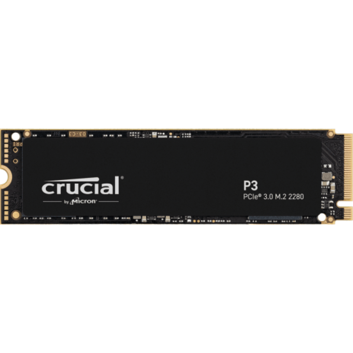 Crucial P3 CT500P3SSD8T Disque SSD Interne 500Go SSD M.2 NVMe 3500Mo/s Noir