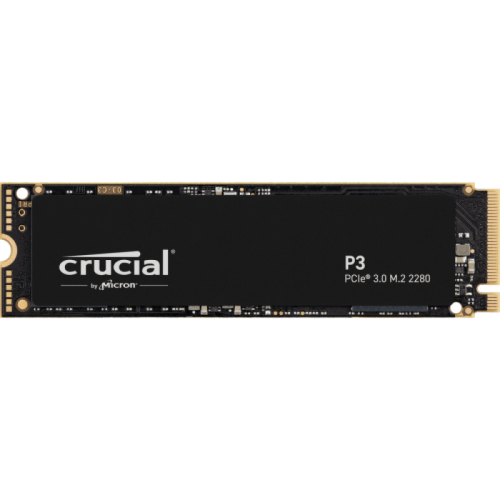 Crucial - P3 Disque Dur SSD Interne 1To 3500Mo/s 3D NAND M.2 NVMe Noir - Crucial