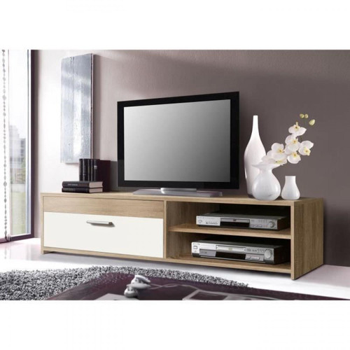Cstore - CSTORE - pilvi meuble tv - chêne et blanc - l 120 cm Cstore  - Cstore