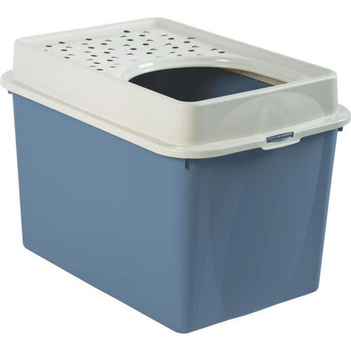 Cstore - Maison de toilette TOP 50l - Bleu (PP Recyclé) - 57,2 x 39,3 x 40,4 cm Cstore  - Bonnes affaires Litière pour chat