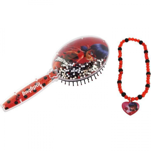 Ludendo - Brosse et collier Miraculous Ludendo  - Bonnes affaires Miraculous Ladybug