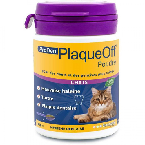 Cstore - PLAQUE OFF Poudre hygiene dentaire 40 g Cstore  - Hygiène et soin pour chat