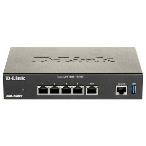 D-Link - D-Link DSR-250V2 routeur sans fil Gigabit Ethernet Noir D-Link  - D link routeur