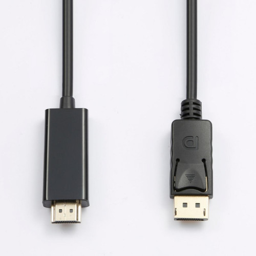 D2 Diffusion - D2 Câble DisplayPort vers HDMI, Résolution 4K, 2m, Noir - Câble et Connectique