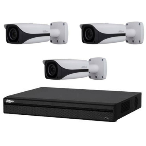 Dahua - Kit Vidéosurveillance Enregistreur DVR 2 ports HDMI et 3 Caméras Box Analogiques HDCVI PTZ - Dahua camera