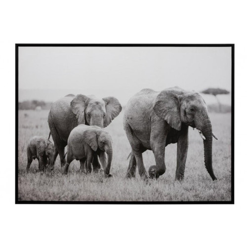 Dansmamaison - Cadre Elephant Bois/Papier Noir/Blanc Dansmamaison  - Cadre noir blanc