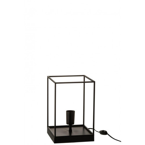 Dansmamaison - Lampe 1 Ampoule Rectangulaire Cadre Metal Noir Small Dansmamaison  - Lampe à lave Luminaires