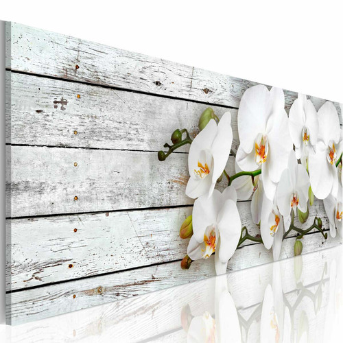 Decoshop26 - Tableau toile de décoration murale impression premium en 1 partie sur châssis en bois motif Rêves blancs 150x50 cm 11_0016320 Decoshop26  - Decoshop26