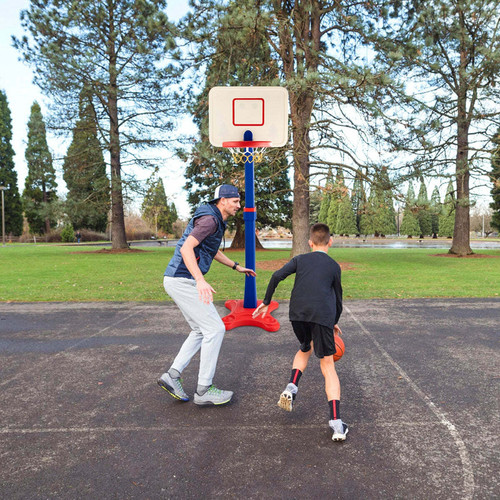 Decoshop26 Pannier de basket-ball hauteur réglable entre 160 à 215 cm pour enfant de 3 ans et plus 20_0000881