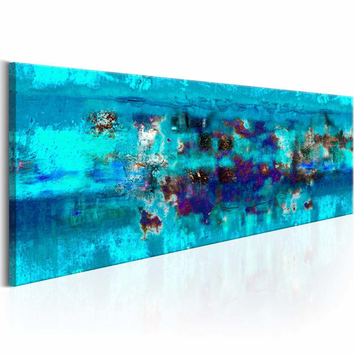 Decoshop26 - Tableau sur toile décoration murale image imprimée cadre en bois à suspendre Océan abstrait 150x50 cm 11_0001821 Decoshop26  - Cm ocean