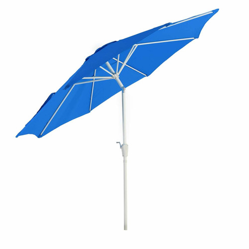 Decoshop26 - Parasol de jardin Ø 3m inclinable polyester/aluminium 5kg bleu 04_0003880 Decoshop26  - Parasol Rectangulaire Inclinable Parasols