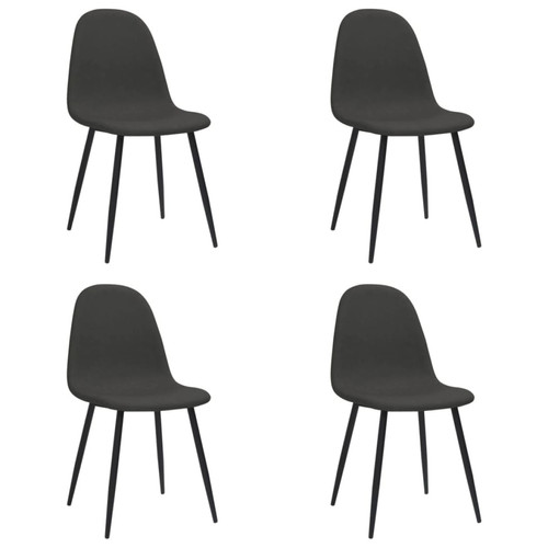 Decoshop26 - Lot de 4 chaises de salle à manger cuisine 45x54,5x87 cm design classique synthétique noir CDS021195 Decoshop26 - Chaise cuisine Chaises