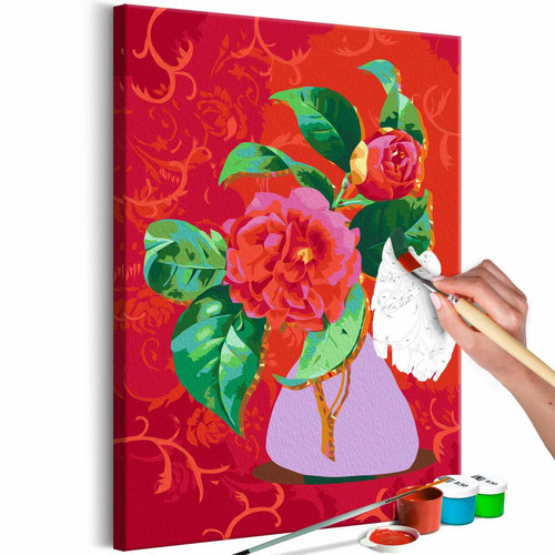 Decoshop26 - Tableau à peindre soi-même peinture par numéros motif Bouquet dans un vase violet 40x60 cm 11_0012197 Decoshop26  - Tableau paysage Tableaux, peintures