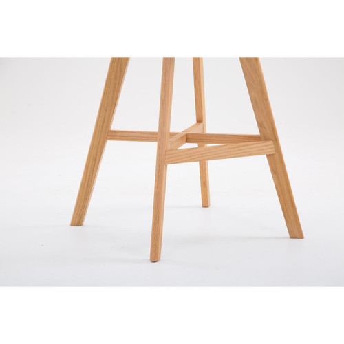 Bars Tabouret de bar chaise haute design scandinave moderne en tissu taupe 10_0000927