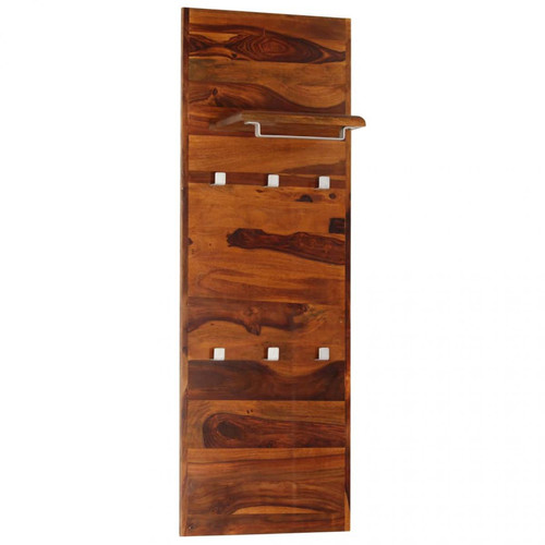 Decoshop26 - Portemanteau meuble d'entrée étagère en bois solide de Sesham 118x40 cm DEC024205 - Petit rangement Bois