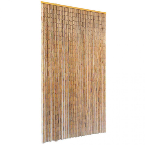Decoshop26 - Rideau de porte contre insectes Bambou 100 x 200 cm DEC022197 - Rideau moustiquaire de porte