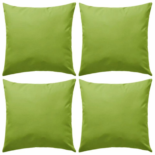 Decoshop26 - Lot de 4 coussins oreiller pour extérieur décoration jardin 45 x 45 cm vert pomme DEC020091 Decoshop26  - Maison