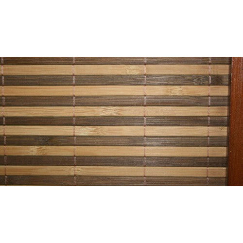 Decoshop26 Paravent 5 panneaux marron en bois et bambou 220x175 cm PAR06068