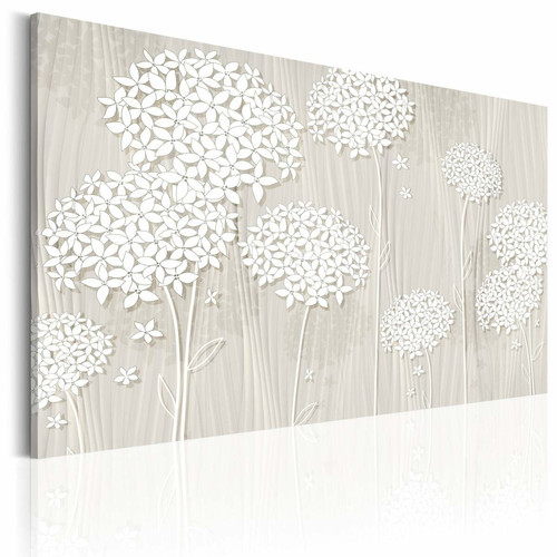 Decoshop26 - Tableau sur toile décoration murale image imprimée cadre en bois à suspendre Fleurs sous le vent 120x80 cm 11_0004979 Decoshop26  - Toile imprimee fleur