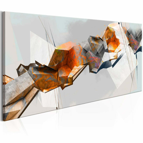 Decoshop26 - Tableau sur toile décoration murale image imprimée cadre en bois à suspendre Chaîne abstraite 70x35 cm 11_0001310 Decoshop26  - Tableaux Abstrait Tableaux, peintures