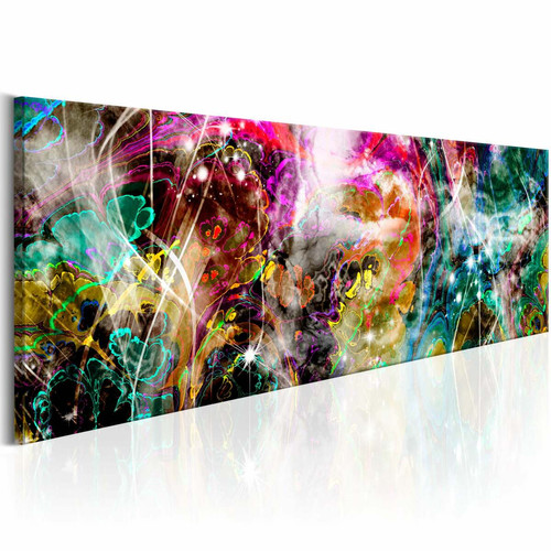 Decoshop26 - Tableau sur toile décoration murale image imprimée cadre en bois à suspendre Kaléidoscope magique 150x50 cm 11_0001826 Decoshop26 - Decoshop26