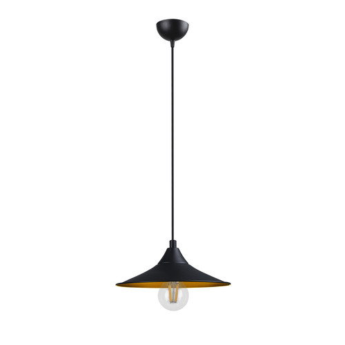 DEKORY -RUSTIQUE Lampe Suspendue Métal - Noir 24.5x8x110cm DEKORY  - DEKORY