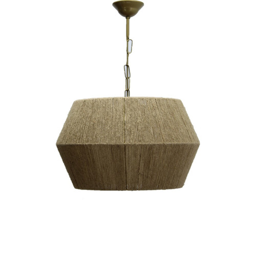 DEKORY -SCULPT Lampe Suspendue Lustre Matériau naturel - Jaune 40x40x78cm DEKORY  - DEKORY