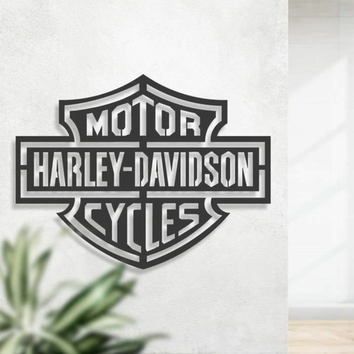 Objets déco Harley Davidson Décoration Murale en Métal 35 x 27 cm