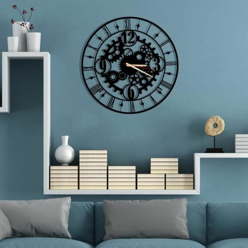 Horloges, pendules Mécanique Horloge Murale en Métal 50cm