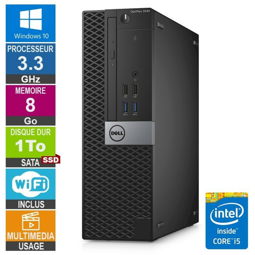 Dell - Dell 3040 SFF i5-6400 3.30GHz 8Go/1To SSD Wifi W10 Dell  - PC Fixe Intel core i5