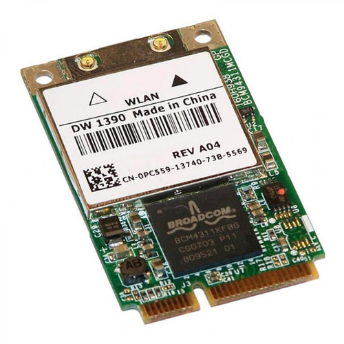 Dell - Mini-Carte Wifi Dell QDS-BRCM1020 4324A-BRCM1020 0PC559 PC559 PCIe 802.11ab WLAN - Carte wifi Carte réseau
