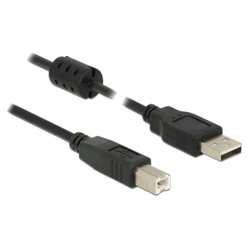 Delock - DELOCK 3M, USB 2.0-A/USB 2.0-B CÂBLE USB USB A USB B NOIR - CÂBLES USB Delock  - Câble antenne