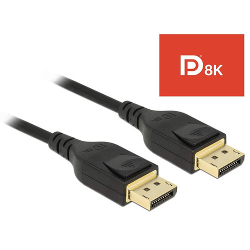 Delock - DeLock Câble Displayport 8 K 60 Hz 5 m DP 8 K Certifié Noir Delock  - Delock
