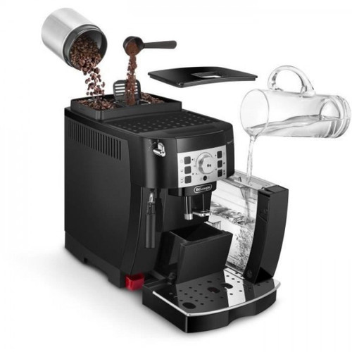 Expresso - Cafetière Machine a Cafe  expresso automatique avec broyeur - DELONGHI MAGNIFICA S ECAM22.140.B - Noir