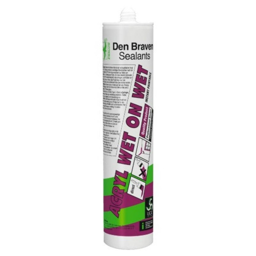 Denbraven -Mastic acrylique Wet on Wet coloris blanc cartouche 310 ml Denbraven  - Colle & adhésif