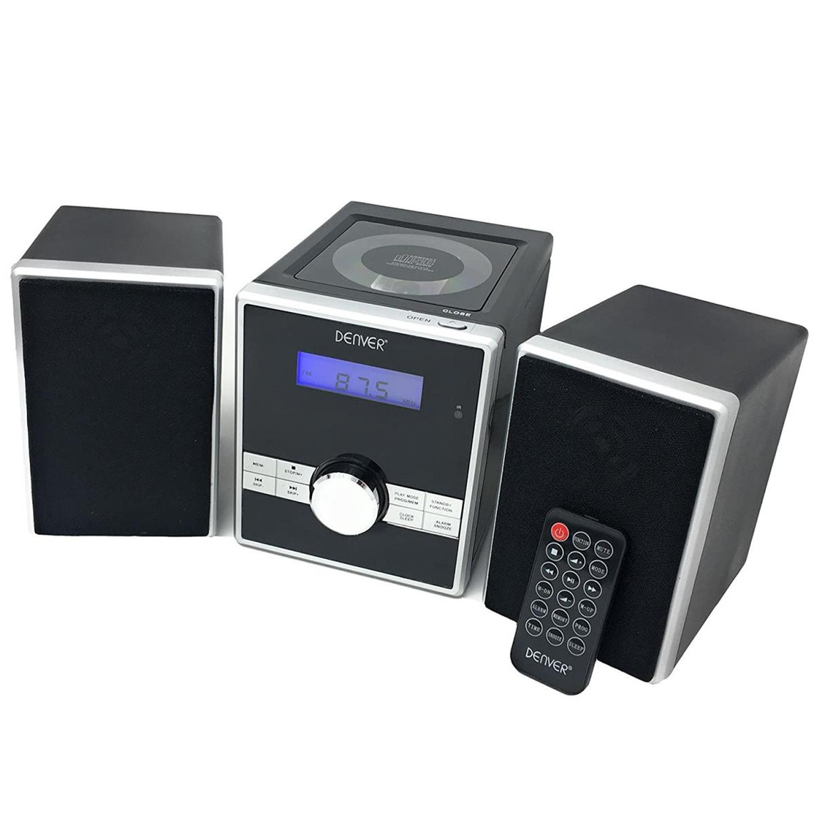 Chaînes Hifi Denver Lecteur CD Denver MCA-230MK2 compact et facile à utiliser Mini stéréo/micro hi-fi avec réveil radio-réveil, minuterie de sommeil
