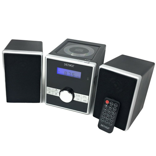 Denver - Lecteur CD Denver MCA-230MK2 compact et facile à utiliser Mini stéréo/micro hi-fi avec réveil radio-réveil, minuterie de sommeil Denver  - Chaînes Hifi Sans bluetooth