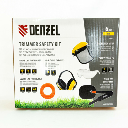 Protections tête DENZEL - Kit de sécurité PRO - 6 pcs.