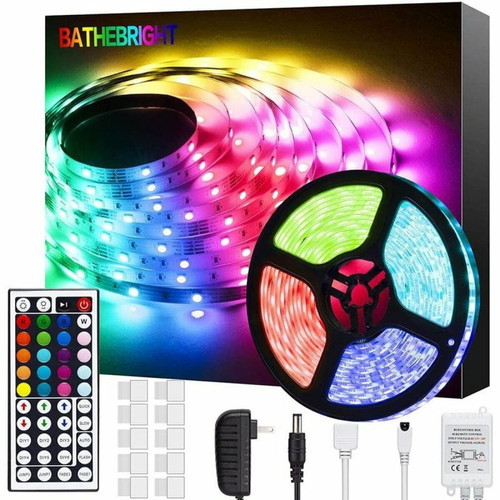 Deoditoo - Guirlande Etanche à Eclairage LED 10 Mètres avec 300 LEDs 5050 RGB Colorées et Contrôleur Bluetooth Deoditoo  - Bonnes affaires Lampes solaires